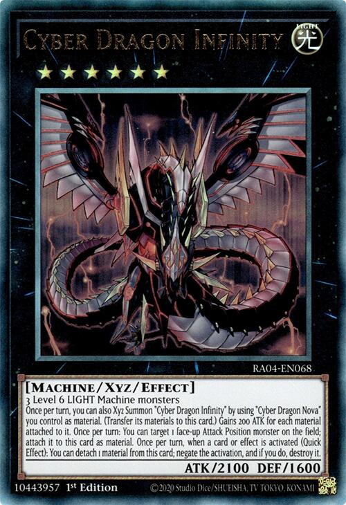 Cyber Dragon Infinity [RA04-EN068] Prismatic Ultimate Rare | Pegasus Games WI