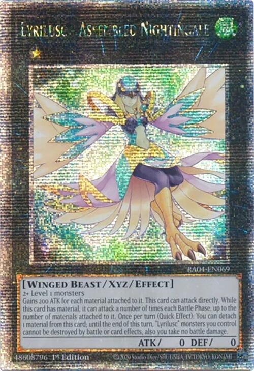 Lyrilusc - Assembled Nightingale [RA04-EN069] Quarter Century Secret Rare | Pegasus Games WI