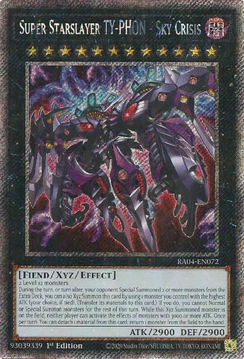 Super Starslayer TY-PHON - Sky Crisis [RA04-EN072] Platinum Secret Rare | Pegasus Games WI