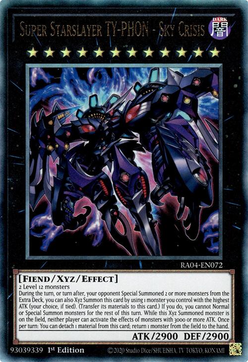 Super Starslayer TY-PHON - Sky Crisis [RA04-EN072] Prismatic Ultimate Rare | Pegasus Games WI
