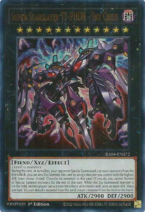 Super Starslayer TY-PHON - Sky Crisis [RA04-EN072] Ultra Rare | Pegasus Games WI
