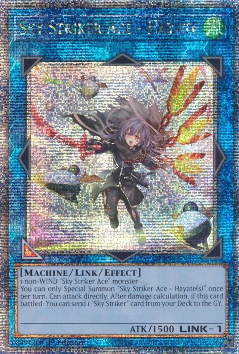 Sky Striker Ace - Hayate (New Art) [RA04-EN073] Quarter Century Secret Rare | Pegasus Games WI