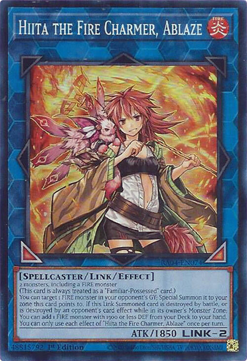 Hiita the Fire Charmer, Ablaze [RA04-EN074] Super Rare | Pegasus Games WI