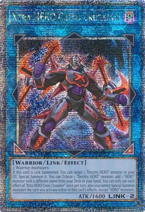 Xtra HERO Cross Crusader [RA04-EN076] Quarter Century Secret Rare | Pegasus Games WI