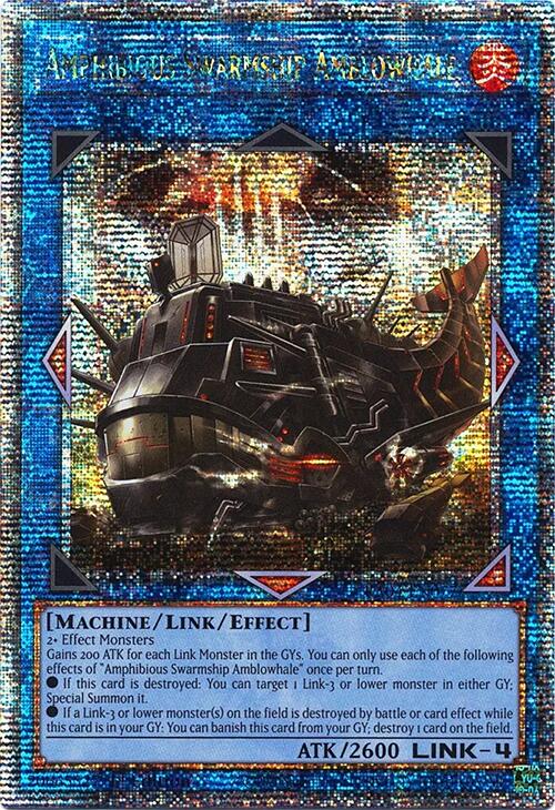 Amphibious Swarmship Amblowhale [RA04-EN077] Quarter Century Secret Rare | Pegasus Games WI
