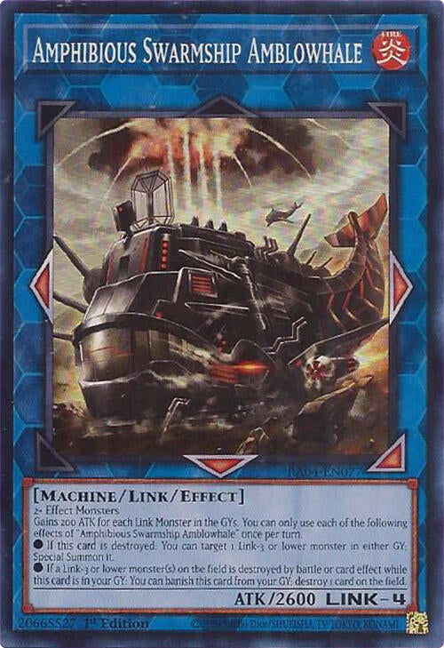 Amphibious Swarmship Amblowhale [RA04-EN077] Super Rare | Pegasus Games WI