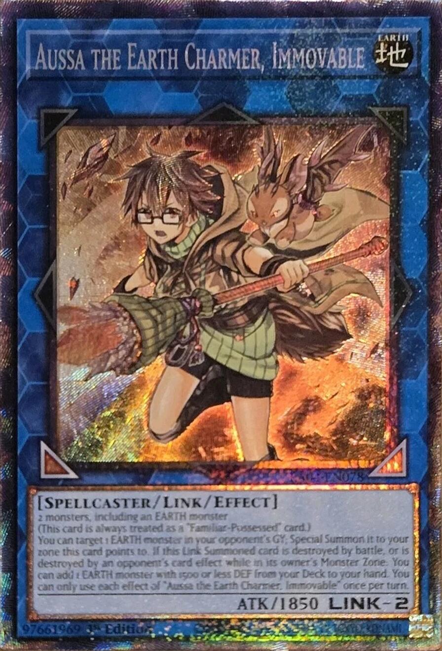 Aussa the Earth Charmer, Immovable [RA04-EN078] Prismatic Collector's Rare | Pegasus Games WI