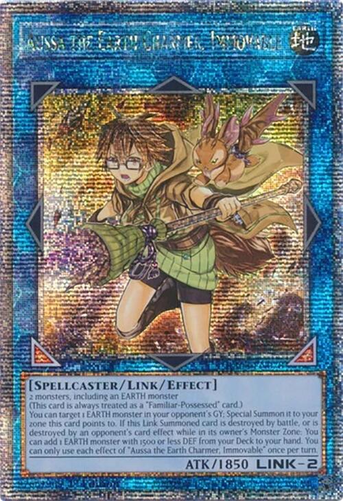 Aussa the Earth Charmer, Immovable [RA04-EN078] Quarter Century Secret Rare | Pegasus Games WI
