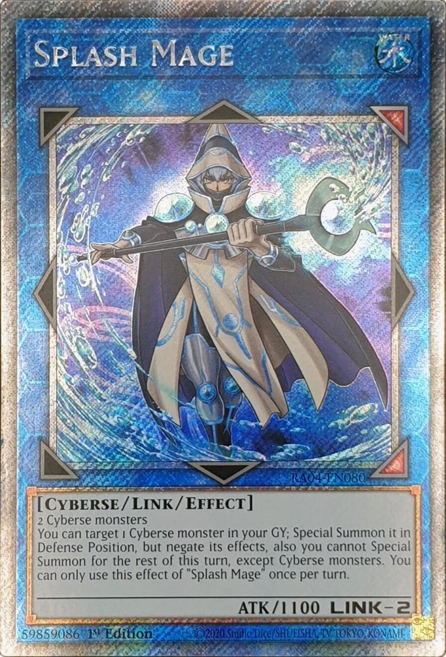 Splash Mage [RA04-EN080] Platinum Secret Rare | Pegasus Games WI