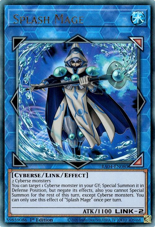 Splash Mage [RA04-EN080] Prismatic Ultimate Rare | Pegasus Games WI