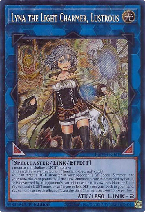 Lyna the Light Charmer, Lustrous [RA04-EN081] Secret Rare | Pegasus Games WI
