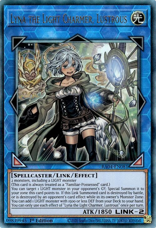 Lyna the Light Charmer, Lustrous [RA04-EN081] Prismatic Ultimate Rare | Pegasus Games WI