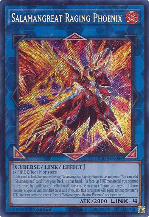 Salamangreat Raging Phoenix [RA04-EN083] Secret Rare | Pegasus Games WI