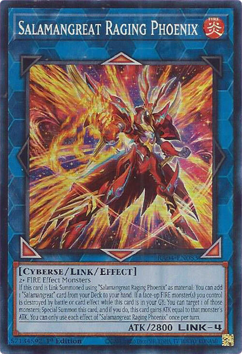 Salamangreat Raging Phoenix [RA04-EN083] Super Rare | Pegasus Games WI