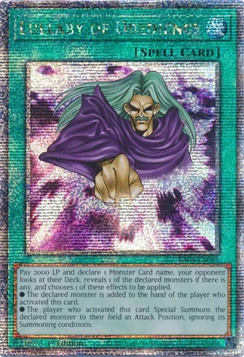 Lullaby of Obedience [RA04-EN085] Quarter Century Secret Rare | Pegasus Games WI