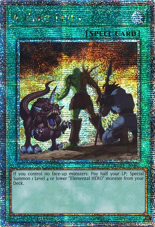 A Hero Lives [RA04-EN087] Quarter Century Secret Rare | Pegasus Games WI