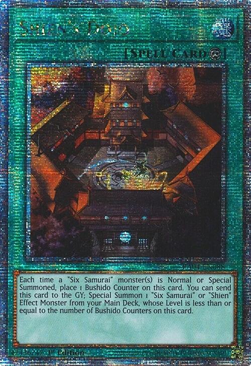 Shien's Dojo [RA04-EN088] Quarter Century Secret Rare | Pegasus Games WI