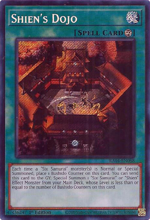 Shien's Dojo [RA04-EN088] Secret Rare | Pegasus Games WI