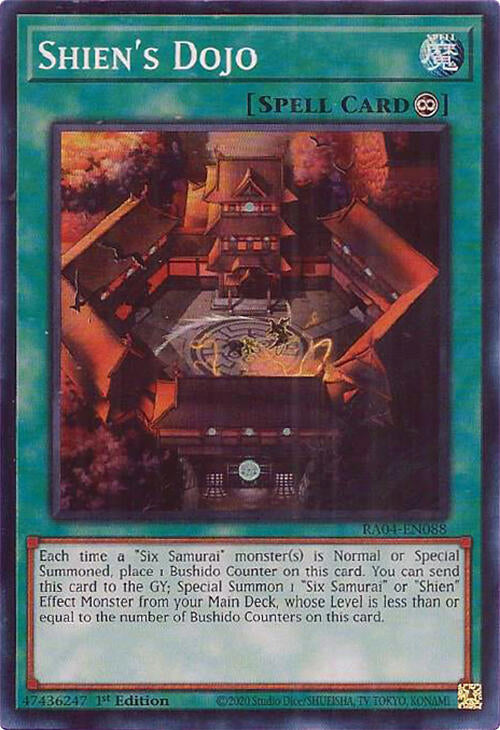 Shien's Dojo [RA04-EN088] Super Rare | Pegasus Games WI