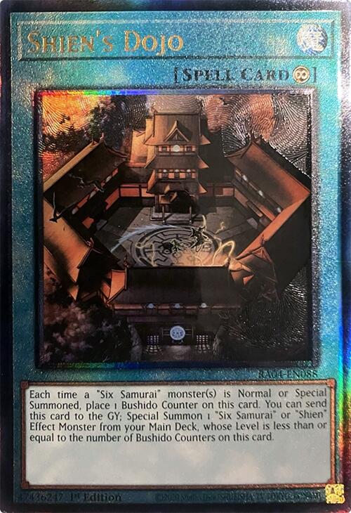 Shien's Dojo [RA04-EN088] Prismatic Ultimate Rare | Pegasus Games WI
