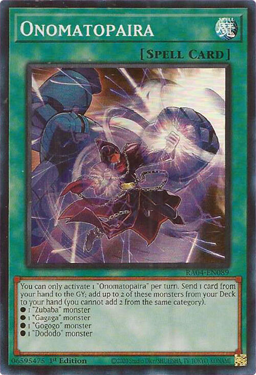 Onomatopaira [RA04-EN089] Super Rare | Pegasus Games WI