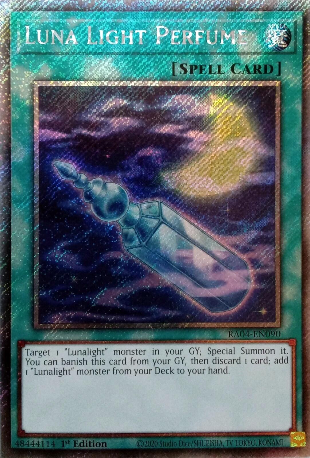Luna Light Perfume [RA04-EN090] Platinum Secret Rare | Pegasus Games WI