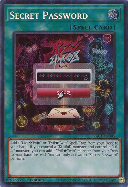 Secret Password [RA04-EN095] Secret Rare | Pegasus Games WI