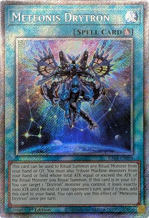 Meteonis Drytron [RA04-EN096] Platinum Secret Rare | Pegasus Games WI