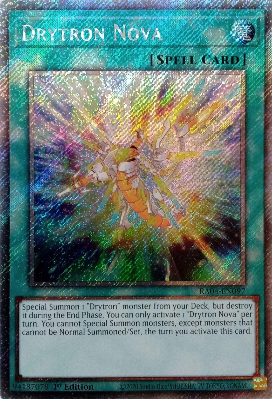 Drytron Nova [RA04-EN097] Platinum Secret Rare | Pegasus Games WI