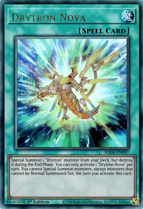 Drytron Nova [RA04-EN097] Prismatic Ultimate Rare | Pegasus Games WI