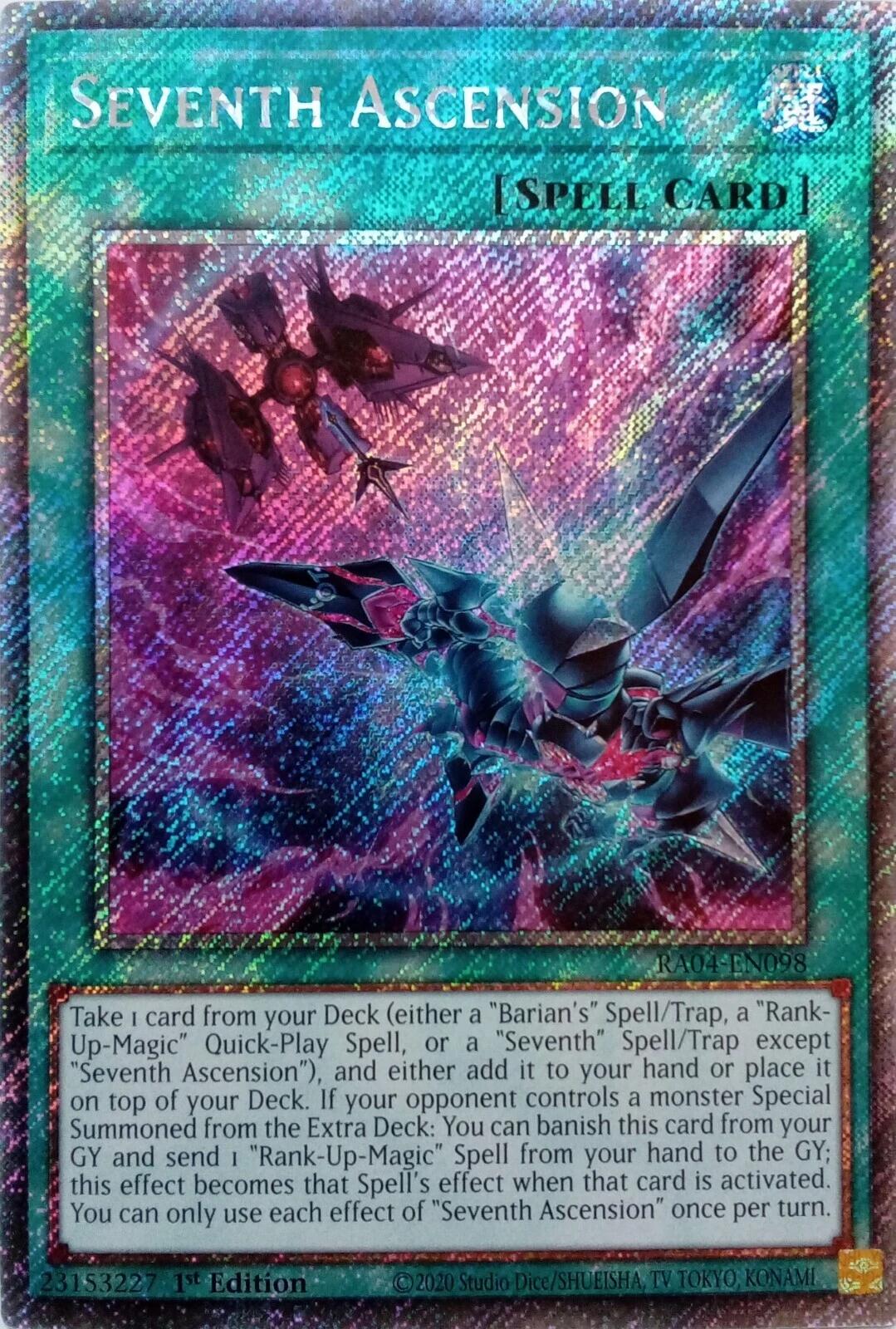 Seventh Ascension [RA04-EN098] Platinum Secret Rare | Pegasus Games WI