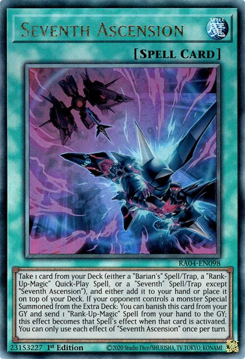 Seventh Ascension [RA04-EN098] Prismatic Ultimate Rare | Pegasus Games WI
