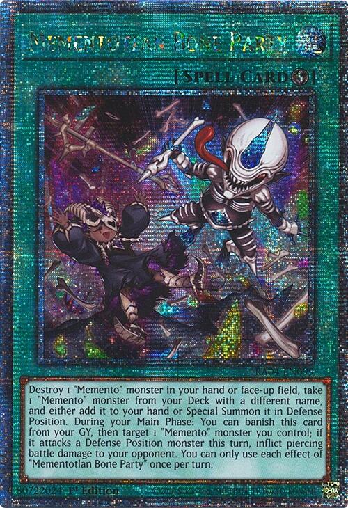 Mementotlan Bone Party [RA04-EN099] Quarter Century Secret Rare | Pegasus Games WI