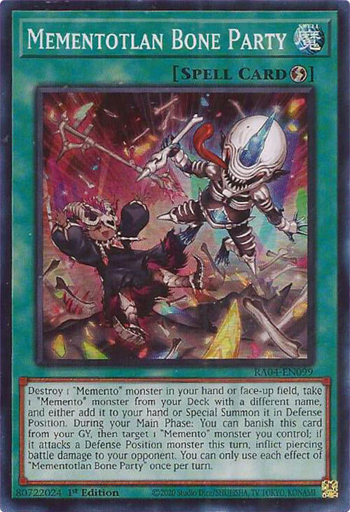 Mementotlan Bone Party [RA04-EN099] Super Rare | Pegasus Games WI