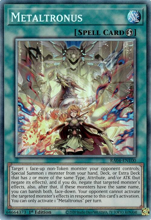 Metaltronus [RA04-EN100] Prismatic Collector's Rare | Pegasus Games WI
