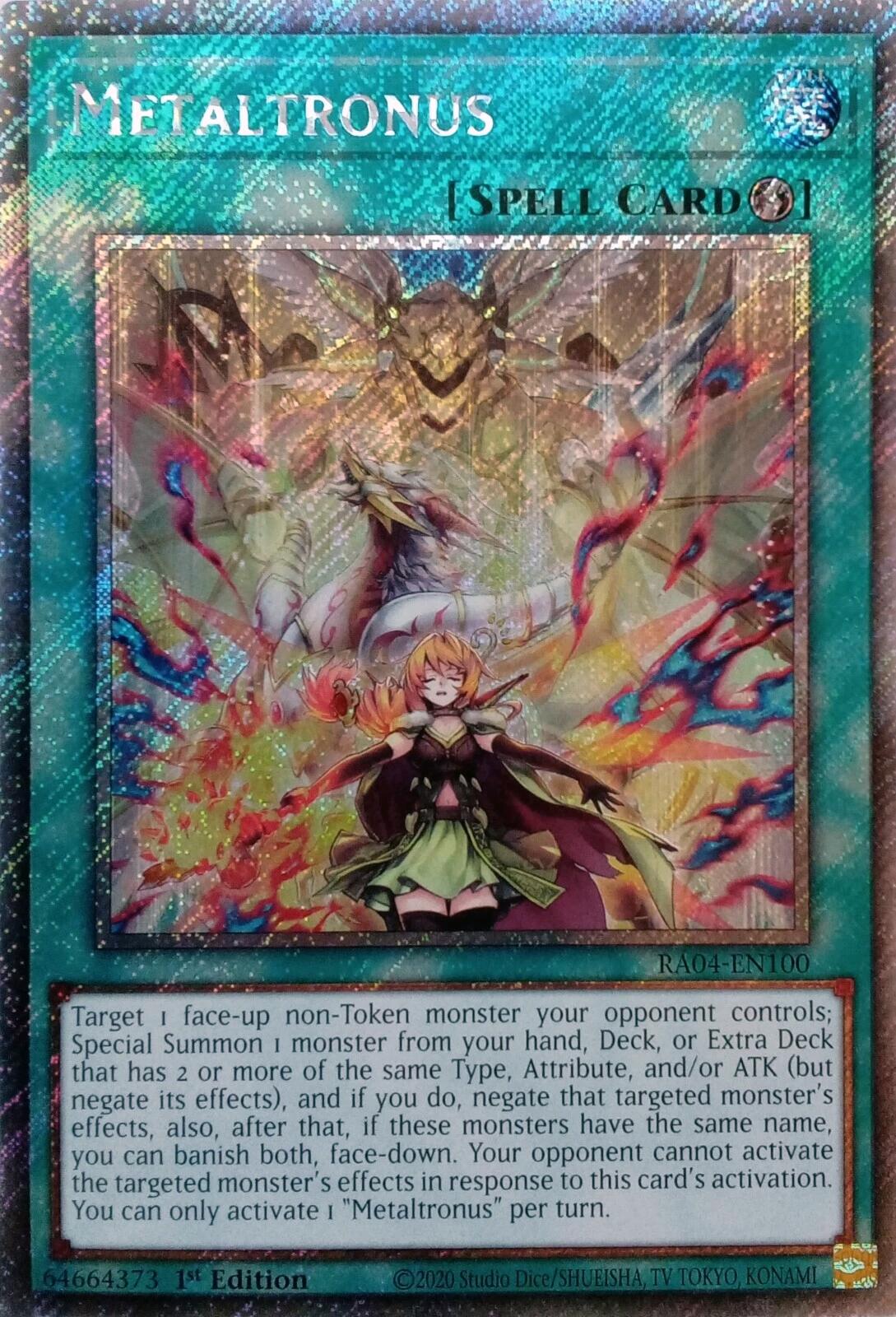 Metaltronus [RA04-EN100] Platinum Secret Rare | Pegasus Games WI