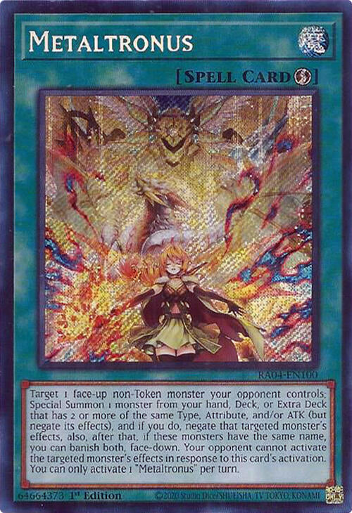 Metaltronus [RA04-EN100] Secret Rare | Pegasus Games WI