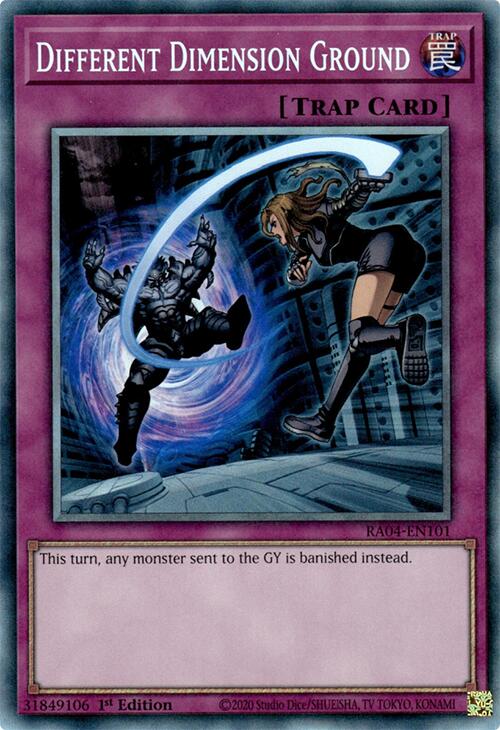 Different Dimension Ground [RA04-EN101] Prismatic Collector's Rare | Pegasus Games WI