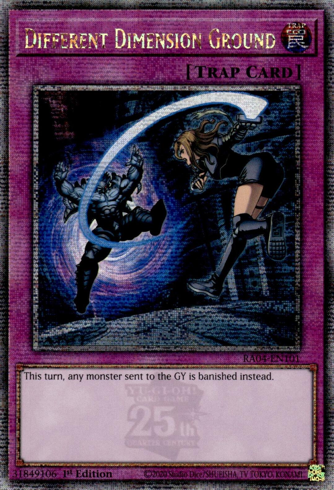 Different Dimension Ground [RA04-EN101] Quarter Century Secret Rare | Pegasus Games WI