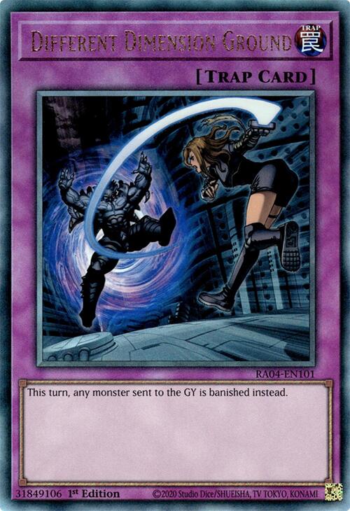 Different Dimension Ground [RA04-EN101] Prismatic Ultimate Rare | Pegasus Games WI