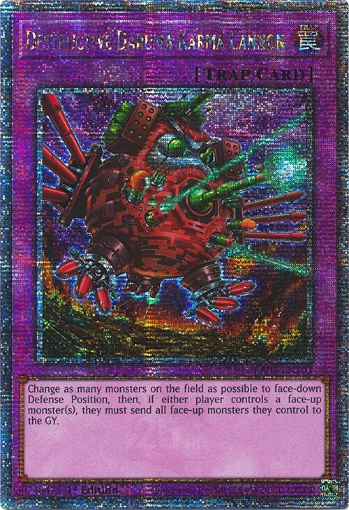 Destructive Daruma Karma Cannon [RA04-EN103] Quarter Century Secret Rare | Pegasus Games WI