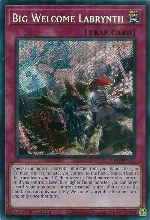 Big Welcome Labrynth [RA04-EN104] Secret Rare | Pegasus Games WI
