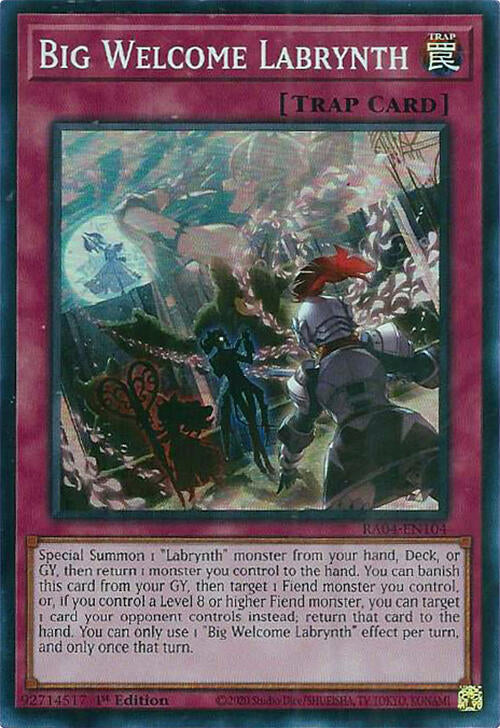 Big Welcome Labrynth [RA04-EN104] Super Rare | Pegasus Games WI