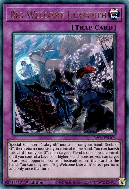 Big Welcome Labrynth [RA04-EN104] Prismatic Ultimate Rare | Pegasus Games WI