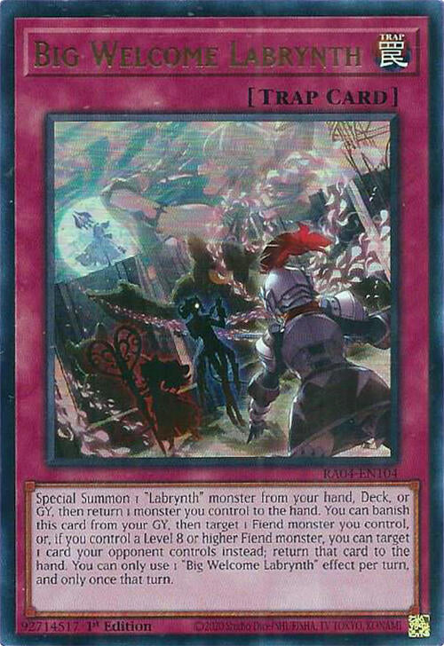 Big Welcome Labrynth [RA04-EN104] Ultra Rare | Pegasus Games WI