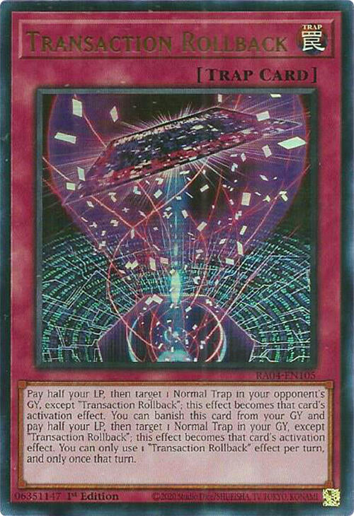 Transaction Rollback [RA04-EN105] Ultra Rare | Pegasus Games WI