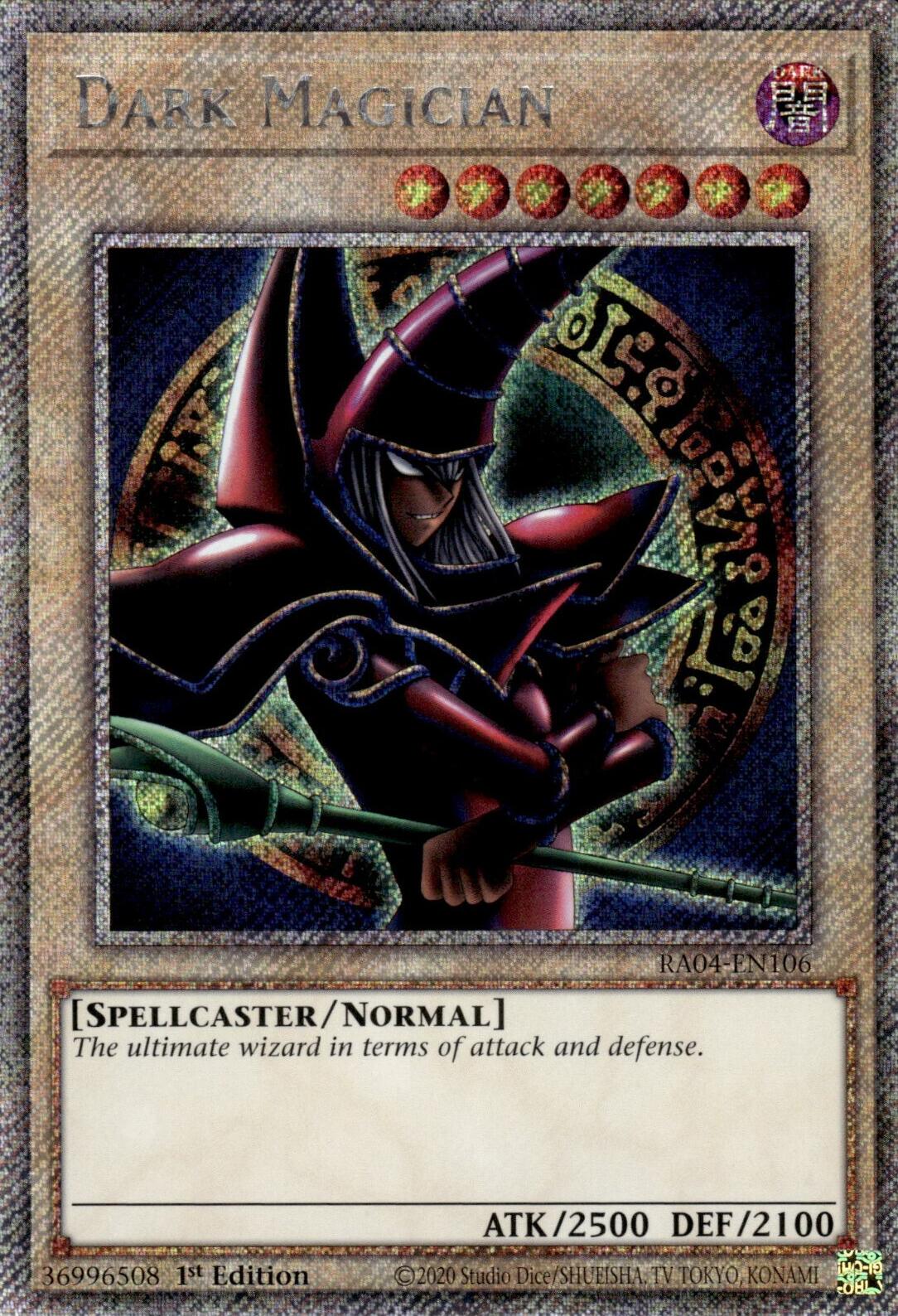 Dark Magician (Arkana) [RA04-EN106] Platinum Secret Rare | Pegasus Games WI