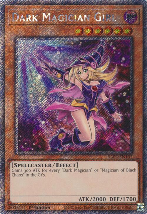 Dark Magician Girl (7th Art) [RA04-EN107] Platinum Secret Rare | Pegasus Games WI