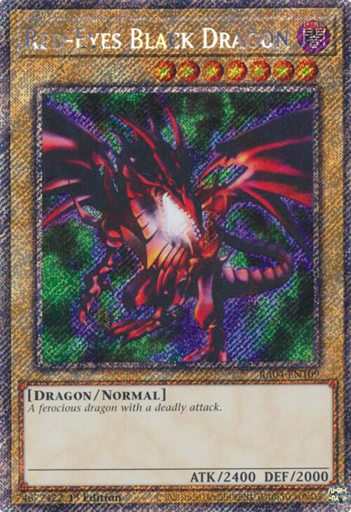 Red-Eyes Black Dragon (4th Art) [RA04-EN109] Platinum Secret Rare | Pegasus Games WI