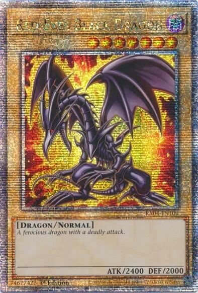 Red-Eyes Black Dragon (7th Art) [RA04-EN109] Quarter Century Secret Rare | Pegasus Games WI